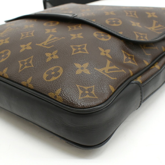 Louis Vuitton Monogram Crossbody MM Bass Macassar Brown Canvas - Picture 5 of 8